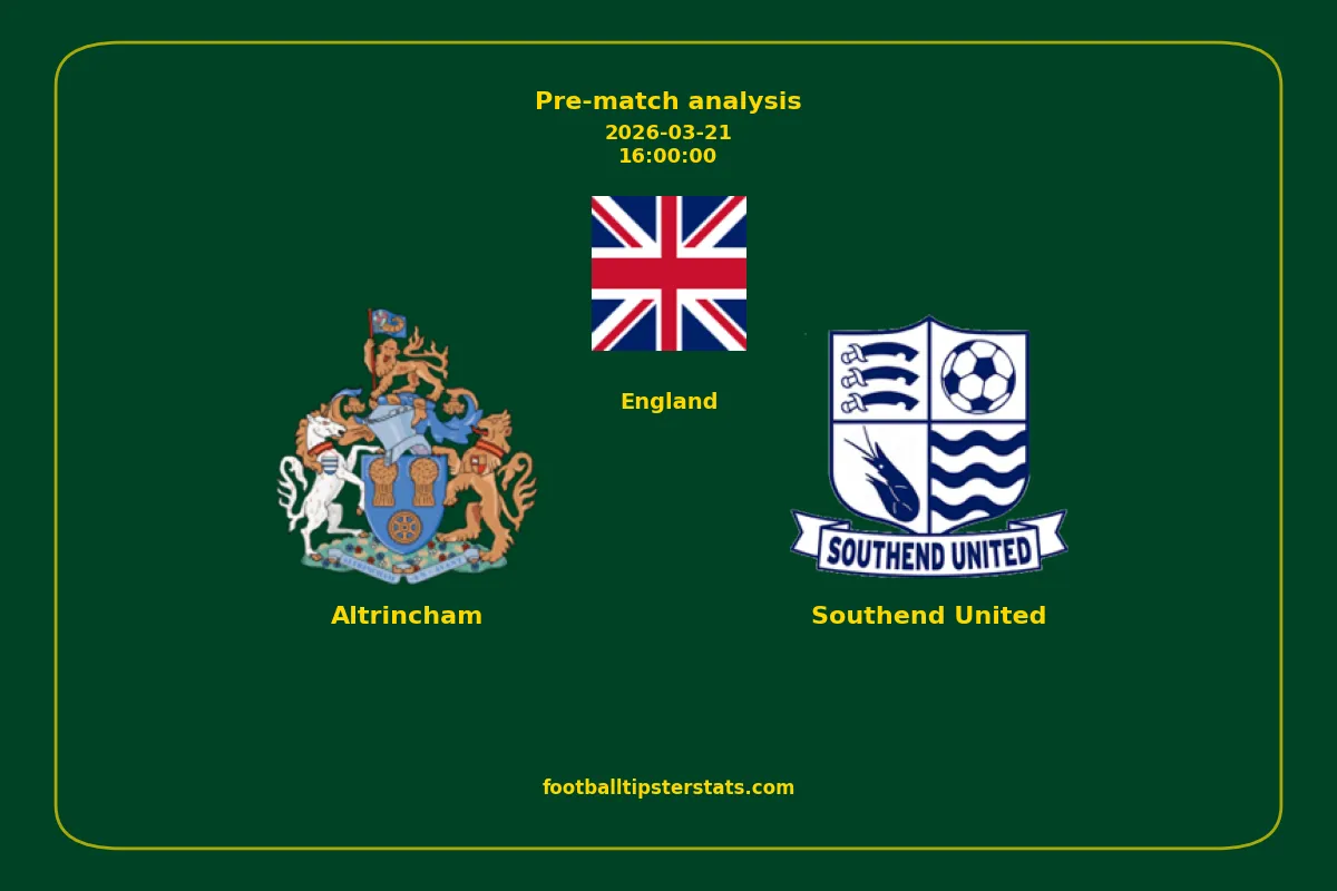 Pre-match analysis: Altrincham vs Southend United on 2026-03-21